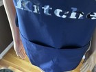 Adar Unisex Medical Apron Smock Blue Solid W  Pockets Side Ties