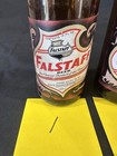 Lot Of 3 Vintage Falstaff Beer Bottles Paper Labels Irtp St  Louis 12 Oz Brown