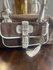 Rafe New York Brown Detail Shoulder Bag Approximately 14  X 5 Purse Vintage
