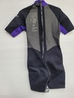 O neill Womens Spring Shorty Wetsuit Size 12 Black Purple Gray