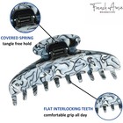 French Amie Contour Large 4       Celluloid Handmade Jaw Hair Claw Clip For Women