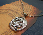Dragon Necklace Pendant Silver Welsh Dragon Jewelry Handmade Fashion Chain Women
