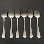 6x Antique Durgin  gorham  Fairfax Sterling Silver Table Spoons - 272 50g 