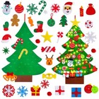 Diy Felt Christmas Tree For Toddlers   Tic-tac-toe Games For Kids 49 Ornaments    