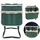 Garden Kneeler Kneeling Bench Stool Soft Cushion Seat Pad  tool Pouch Us New