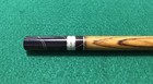 2pc Magicians Wand- Figured Cocobolo W swirling Brown Acrylic Tips  Brass Rings