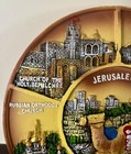 Vintage Jerusalem 3d Decorative Wall Plate Souvenir Holy Land Landmarks Old City