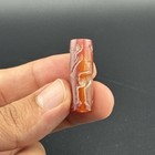Ancient Near Eastern Carnelian Stone Bead With Figurine