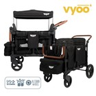 Keenz Vyoo Stroller Wagon With Canopy - Foldable Design For Easy Storage  5 S   