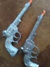 Lot Of Vintage Hubley Star And Eagle Toy Cap Guns 