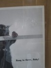 Vintage 1972 Hang In There  Baby Black And White Poster Cat 20884