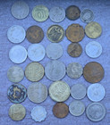 Vintage Lot Of 30 Assorted World Foreign Coins