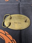 Vintage Lions Club International Belt Buckle Brass  Heritage 1980