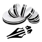 32ft  9 8m  Stripe Stickers For Car Hood Body Side Auto Racing Sport Black