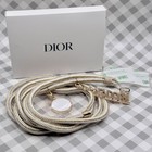 Dior Phone Strap J adore Gold   White Rope Lanyard   Charms Ltd Ed       new          