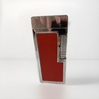 Vintage Japan Table Lighter Chrome Large Oversized Metal Refillable Tobacciana