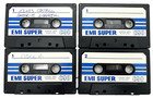 Emi Super C-90 Tape Lot Of 8 Audio Cassette Tapes Ferric Type 1 1970s