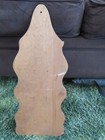Vintage 3 Butterfly Carved Wood Wall Hanging Mail Holder Key Hooks 1970s