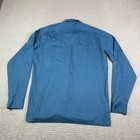 True Vintage 1950   s Mcgregor Loop Collar Button Up Dress Shirt Mens Medium Blue