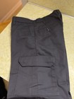 Unifirst Men   s Black Twill Cotton poly Workwear Cargo Pants 28x