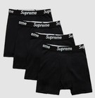 Supreme Hanes Boxer Briefs Black white Underwear  4 Pack  100  Authentic