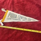 Vintage Piqua Ohio Central High School Centennial 1863 - 1963 Felt Pennant