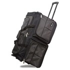 28 Inch Heavy Duty Rolling Duffle Bag Travel Luggage W  Pockets   Wheels New