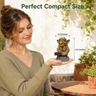 Qumhmup Gargoyle Sculpture Figurine gothic Stone Decor Statue indoor Patio Ya   