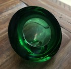 V  Nason   C  Murano Glass Ashtray With Murano Clock Insert