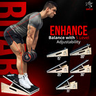 Professional Slant Board For Squats - 5 In 1  Portable Wooden Stretching Board