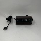Vintage Copal Model 227 Woodgrain Flip Clock W Alarm 1970s - Nice Condition