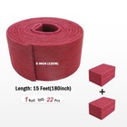 Qzattcaen Maroon Scuff Pad Roll 5  X 15 Ft For Auto Body Woodworking Paint