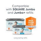 Diaper Genie Select Pail  Stainless Steel  1 Diaper Pail 1 Square Refill-165 Ct