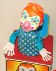 Vintage Original Metal Jack In The Box  clown  Mattel 1971  Sounds   Works Great