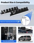 Elitewill 6 Rods Aluminum Clamp On Fishing Rod Holder For Boat Pickup Truck Bed