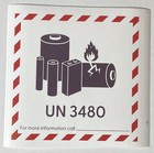 Un3480 Lithium Ion Battery Shipping Warning Labels Stickers 4 7x4 7 Inch Qty 10