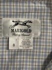 Marigold Riding Apparel Women   s Dress Equestrian Show Shirt Extra Collar Size 8