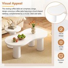 Nesting Coffee Table Center Cocktail Table Side Table End Table White black New