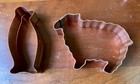 Lot Of 12    Martha By Mail   Noah   s Ark Copper Cookie Cutters