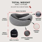 Fly Hugz Neck Travel Pillow Memory Foam Neck Pillow -airplane Comfort