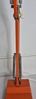 Vintage Ledu Swedish Mcm Adjustable Orange Lamp Working Good Cond
