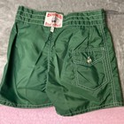 Vintage Birdwell Beach Britches Board Shorts Women s Size 27 Green Drawstring