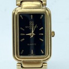 Givenchy Square Gold Wristwatch Gold Tone Authentic Timepiece Vintage Rare