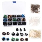 264pcs Plastic Safety Eyes Tools With Washers Parts For Crafts Crochet Toy