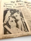 1968 Dallas Morning News Apollo 8 Moon Mission Return Newspaper Vintage Paper