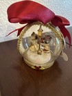 Disney Parks Mickey   Minnie Christmas Glass Blown Glass Ornament New
