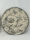 222 Fifth Adelaide Antique White Porcelain Dinner Plates Lot Of 2 Birds Flowers
