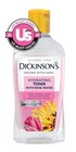 Dickinsons Witch Hazel Hydrating Toner Rosewater 16oz Alcohol Free Facial Care