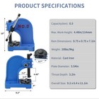 Arbor Press 0 5 Ton manual Desktop Punch Machine 4 48  Work 0 5t