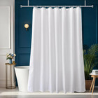 Long Shower Curtain Liner 78 Inches Height-water-repellent Fabric Shower Curtain
